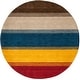 preview thumbnail 12 of 20, SAFAVIEH Handmade Himalaya Orange/ Multicolored Stripe Wool Gabbeh Rug
