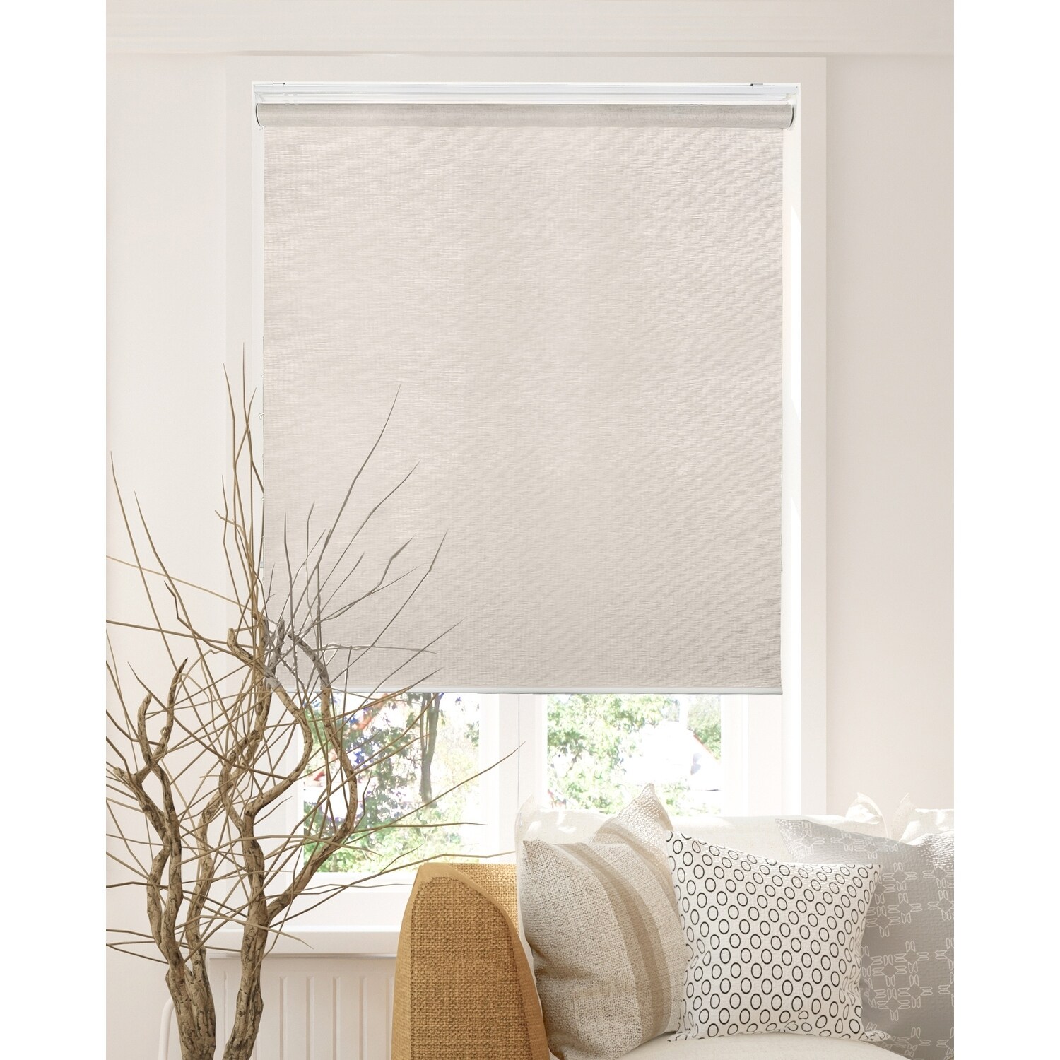 CHICOLOGY Privacy Cordless Roller Shades Snap N Glide Felton Sand Bed Bath Beyond 17366053
