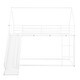 preview thumbnail 23 of 23, Twin over Twin House Bunk Bed with Convertible Slide, Ladder and Safety Guardrail