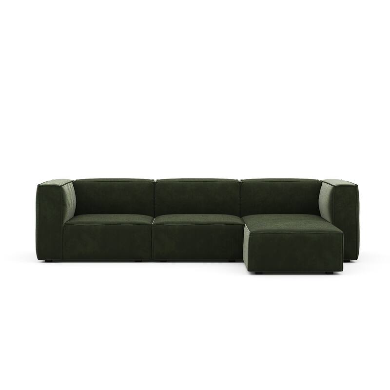 Rye Studio Deep Seat Modular Sofa w/ Ottoman, 4 Piece