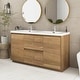 preview thumbnail 2 of 85, Floating Bathroom Vanity with Integrated Resin Top