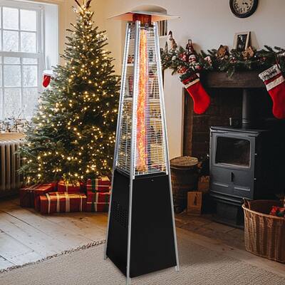 Patio Heater 48,000 BTU Outdoor Heaters for Patio Propane with Detachable Wheels
