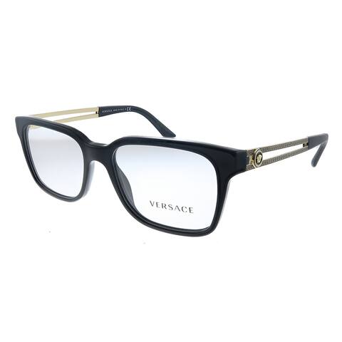 Versace Unisex Black Frame Eyeglasses 53mm
