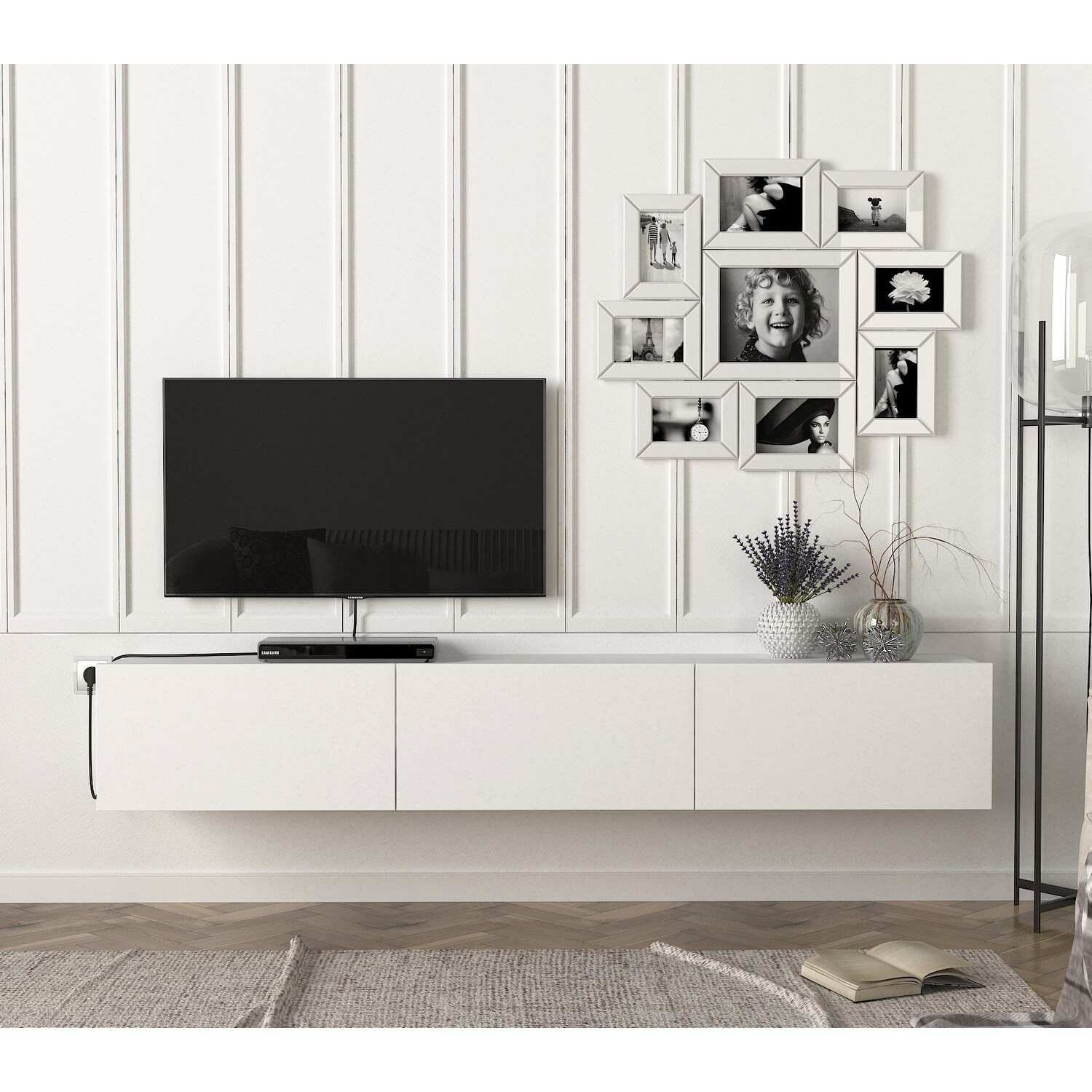 Damla Floating TV Stand for TVs up to 85