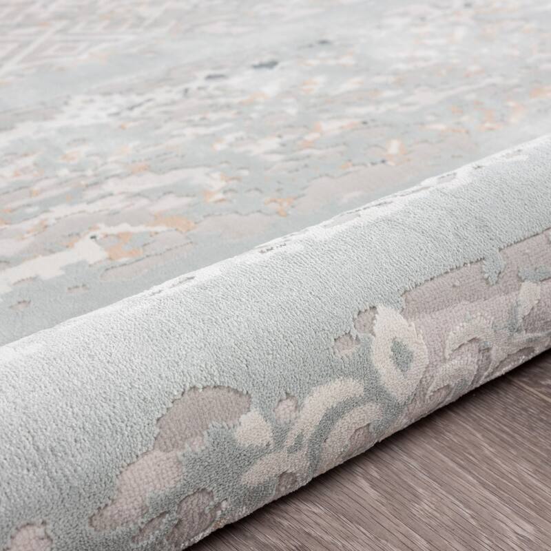 Soho Distressed Abstract Area Rug By HomeRoots - 2' x 3'