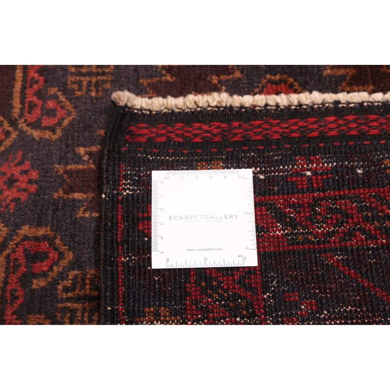 ECARPETGALLERY Hand-knotted Teimani Dark Brown Wool Rug - 3'4 x 5'8