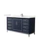 Option Dark Blue, Nickel Trim, White Quartz Top