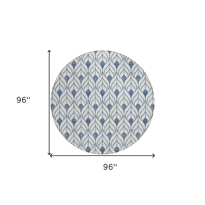 HomeRoots Geometric Transitional Rectangle Outdoor Rug