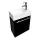 preview thumbnail 8 of 8, Wall Mount Cabinet Sink Dandi 17.75" White Porcelain Sink with Faucet, Drain with Overflow and Towel Bar Renovators Supply
