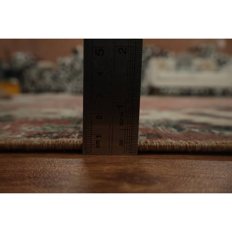 Hand Knotted Oriental 100% Wool Carpet Transitional Floral Red Anatolian Area Rug - 9' 5'' X 6' 0''