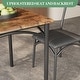preview thumbnail 23 of 22, 3 Pcs Dining Table Chair Set , Compact Kitchen Table with 2 Upholstered Chairs - 29.2x29.2x30in