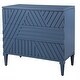 preview thumbnail 9 of 8, Uttermost Colby 36" Wide 3 Drawer Rubberwood Dresser - Deep Sea Blue