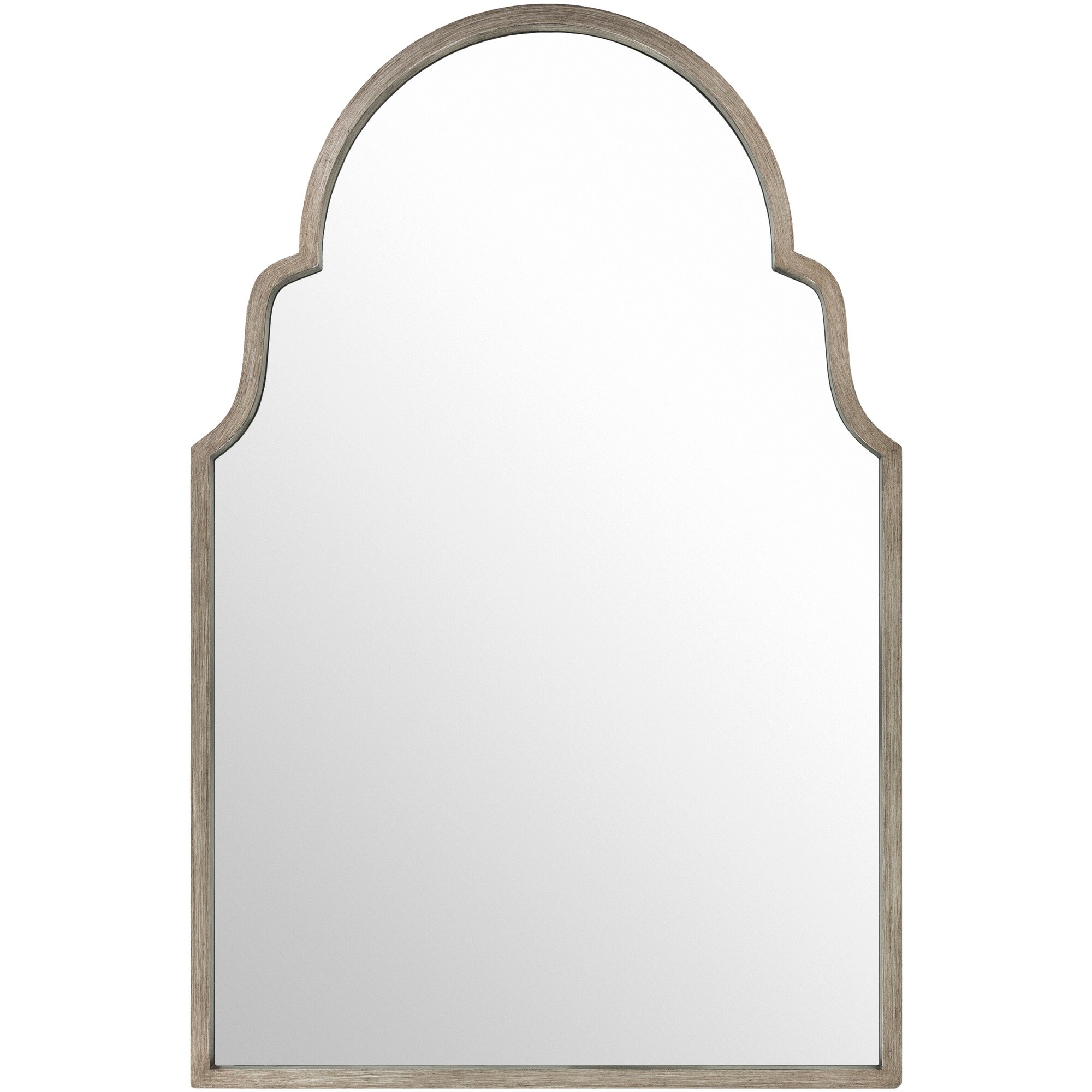 Shop Reyansh Antiqued Silver Arched Wall Mirror 28 3 X 43 3