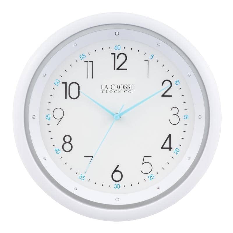 La Crosse Clock 10 Inch Night Vision Quartz Wall Clock