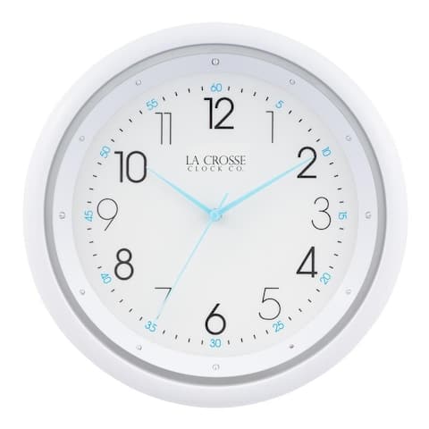 La Crosse Clock 10 Inch Night Vision Quartz Wall Clock