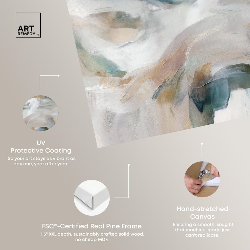 Whispering Colors IV Canvas by Art Remedy, Gallery Wrapped