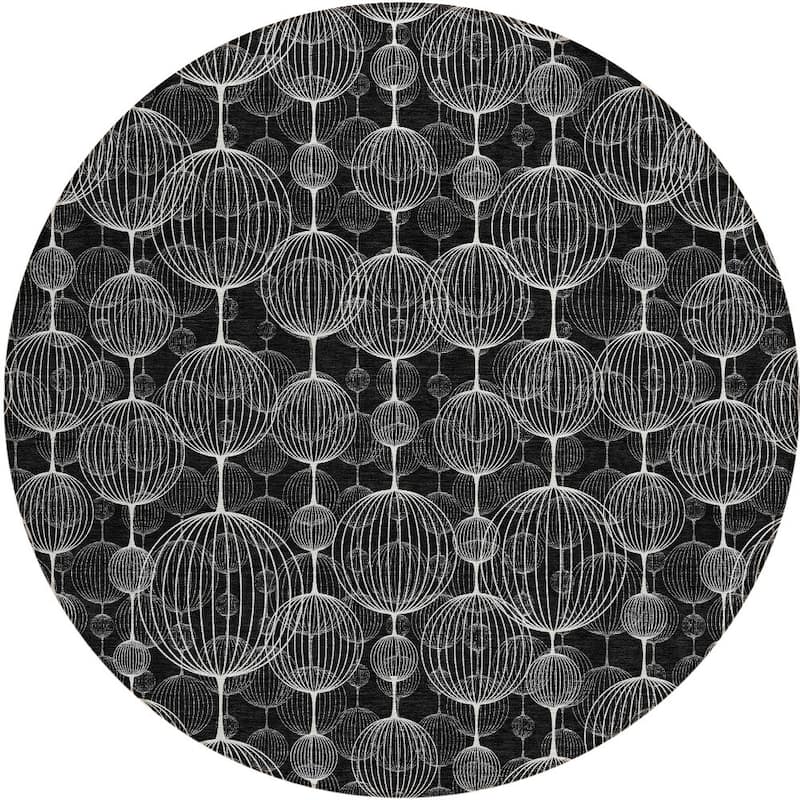 HomeRoots Geometric Transitional Rectangle Outdoor Rug