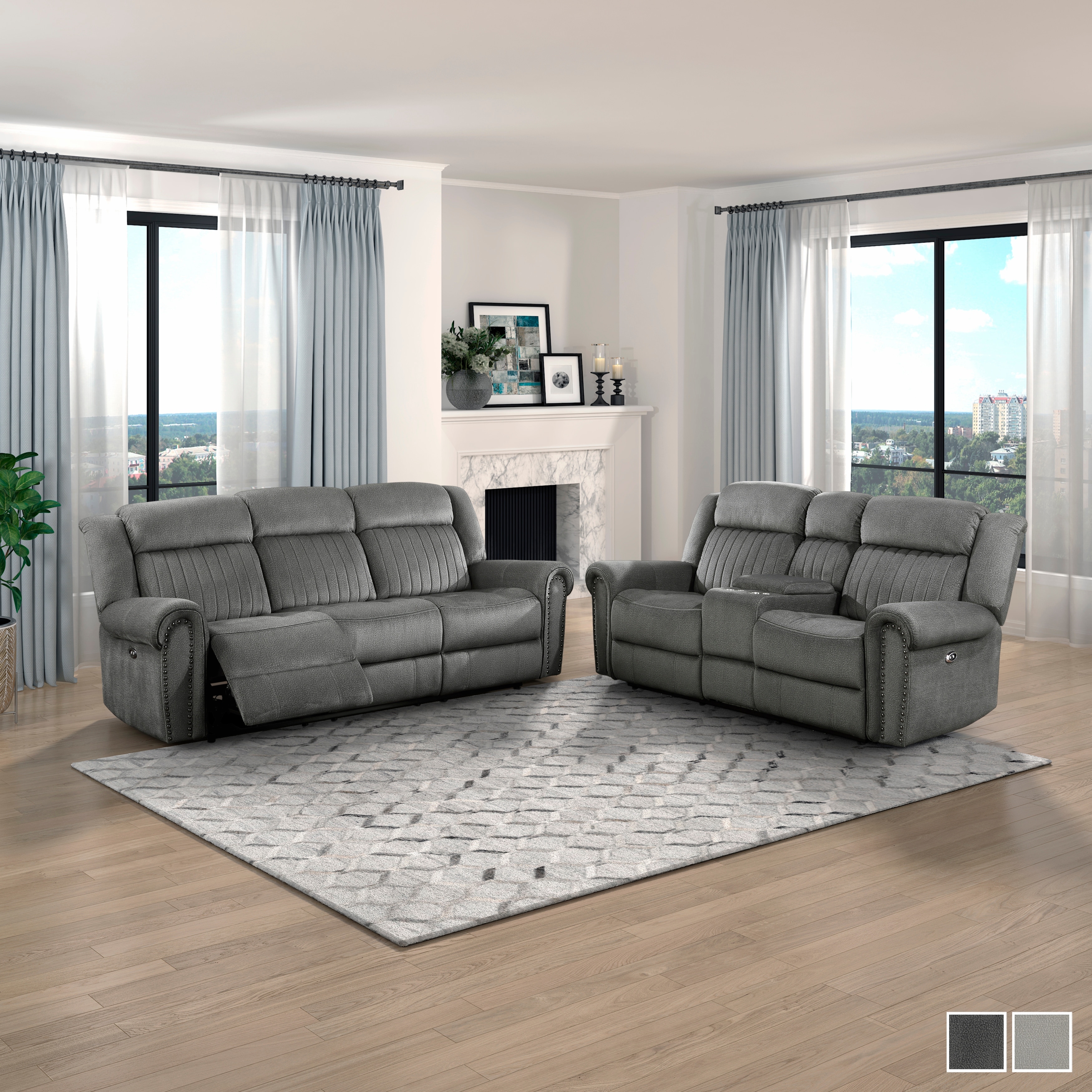Fremont & Park Bauta 2-Piece Power Reclining Living Room Set