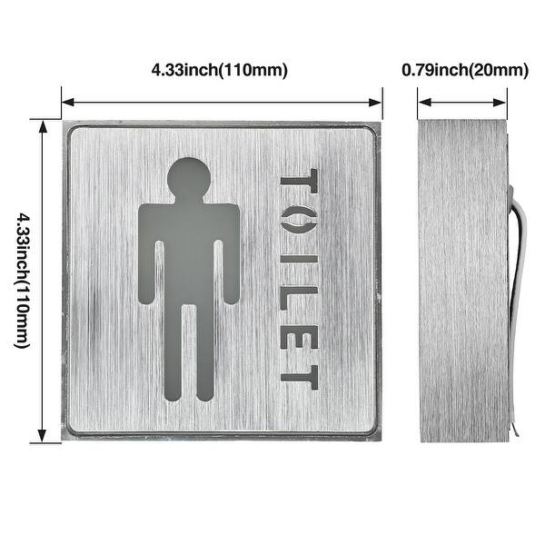 Male Toilet LED Neon Light Sign, Blue Washroom Restroom Indication