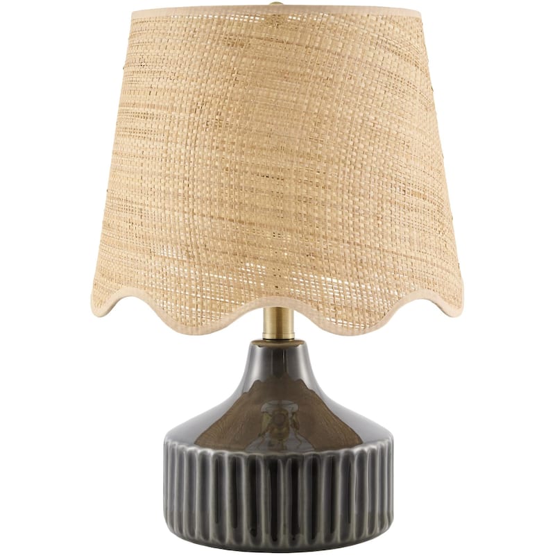Livabliss Rivery Traditional Accent Table Lamp - Grey/Beige