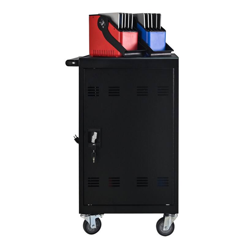 Tablet Laptop 32-bit-Plastic Device Basket Device for Mobile Charging Trolley- Includes Cable Management Dividers