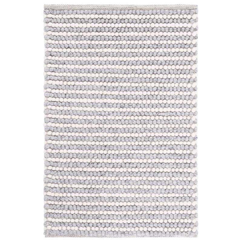 SAFAVIEH Handmade Natura Courtney Wool Rug - 2' x 3' - Ivory/Grey