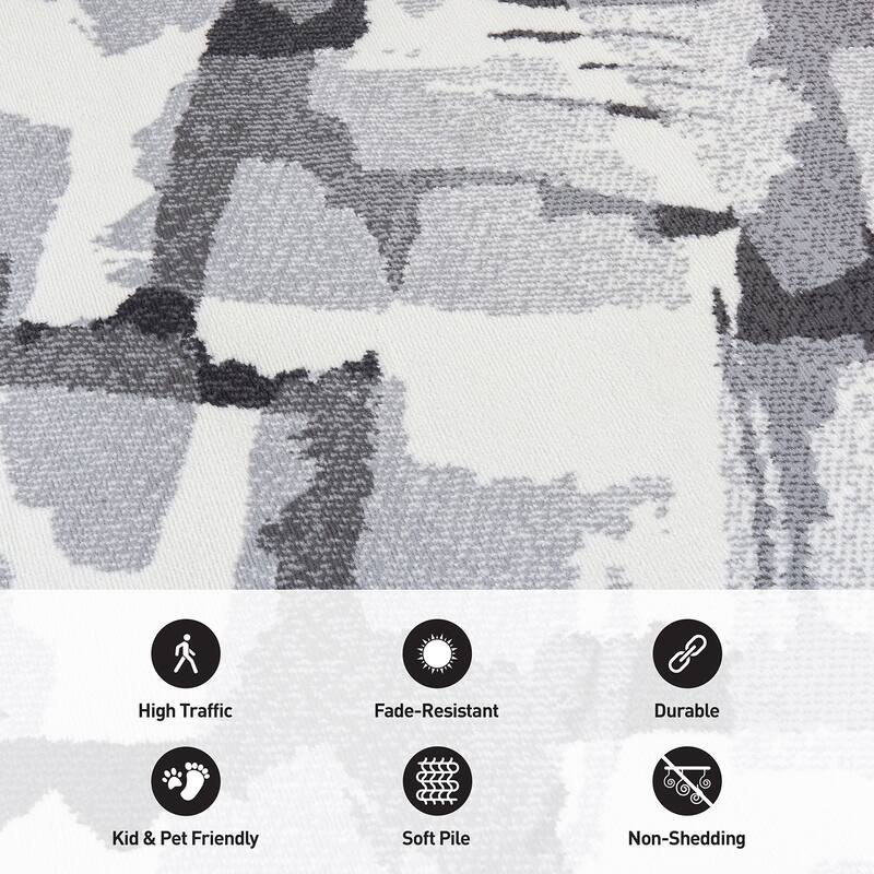 World Rug Gallery Contemporary Abstract Design Area Rug