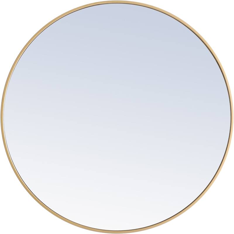Elegant Lighting Eternity 36" Diameter Circular Beveled Metal Framed - Brass