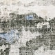 preview thumbnail 7 of 15, Vista Home Marissa Washable Abstract Grey/ Blue Indoor Area Rug