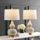 preview thumbnail 1 of 16, SAFAVIEH Lighting Karlen Gourd Table Lamp (Set of 2) - 15x15x28.5