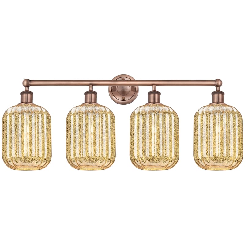 Innovations Lighting 616-4W-14-34 Preston Vanity Preston 4 Light 34" - Antique Copper / Mercury