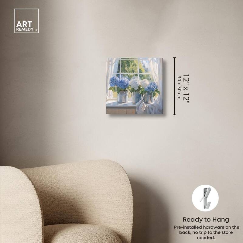 Window Bloom Canvas by Art Remedy, Gallery Wrapped