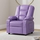 preview thumbnail 48 of 49, MCombo Big Kids Recliner Chair for Toddler Boys and Girls Faux Leather - 28.3"(L)x26.4"(W)x34.2"(H)