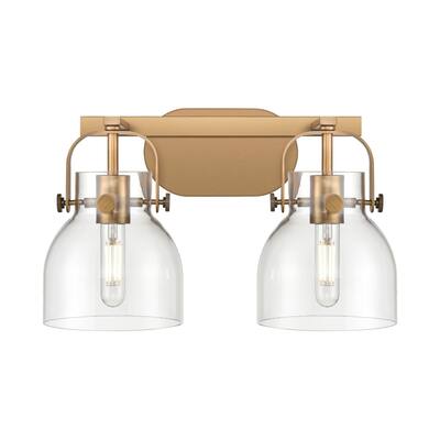 Innovations Lighting 423-2W-10-17 Pilaster II Bell Vanity Pilaster II