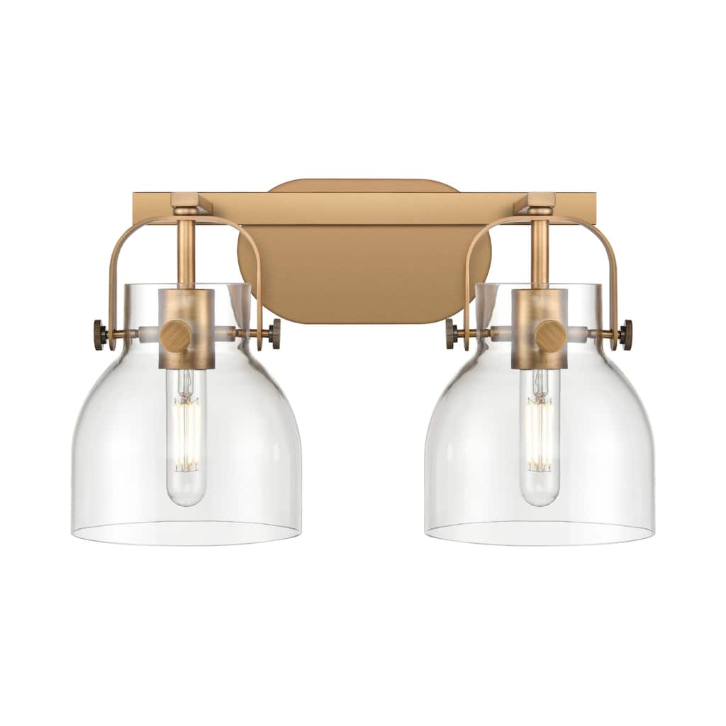 Innovations Lighting 423-2W-10-17 Pilaster II Bell Vanity Pilaster II