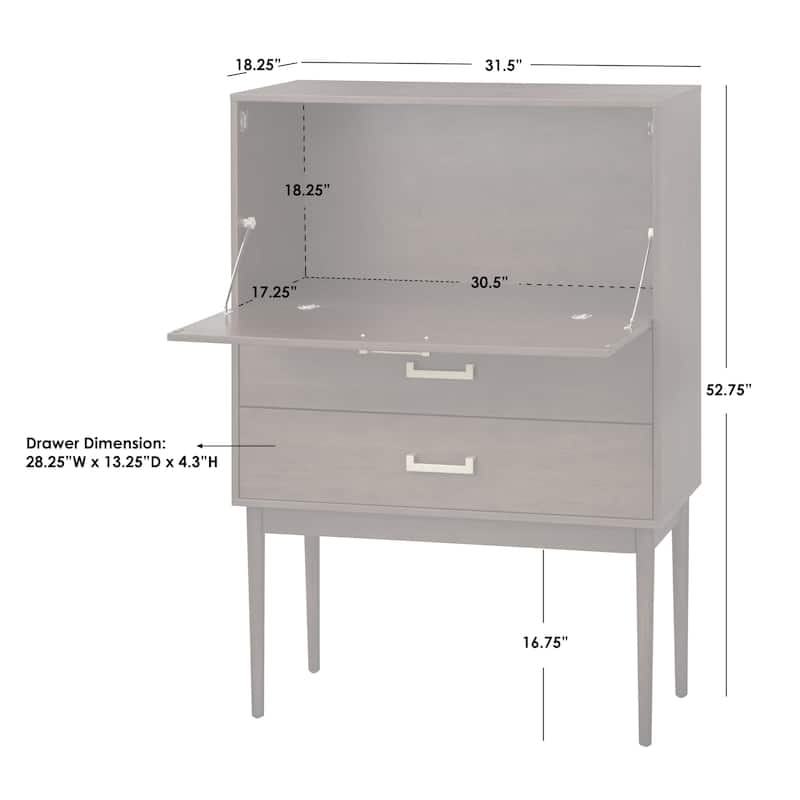 Lifestorey Jasper Tall Bar Cabinet