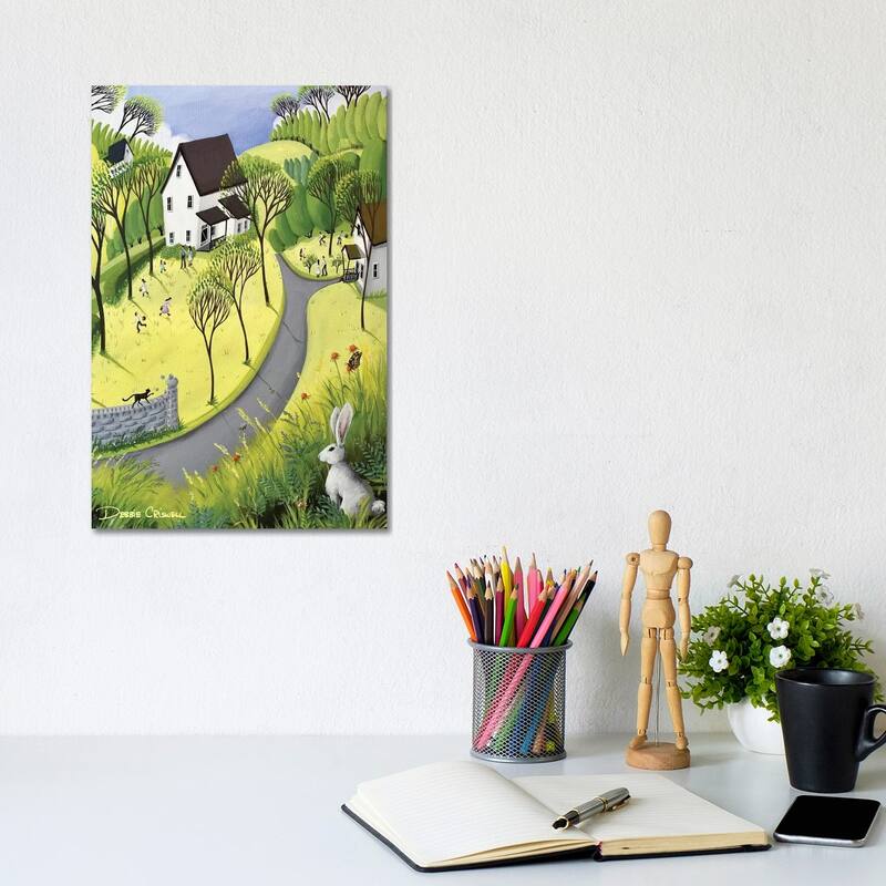 iCanvas "Easter Bunny" by Debbie Criswell Canvas Print - 12x8x0.75