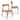 Plank and Beam Modern Solid Wood Dining Chair - Set of 2