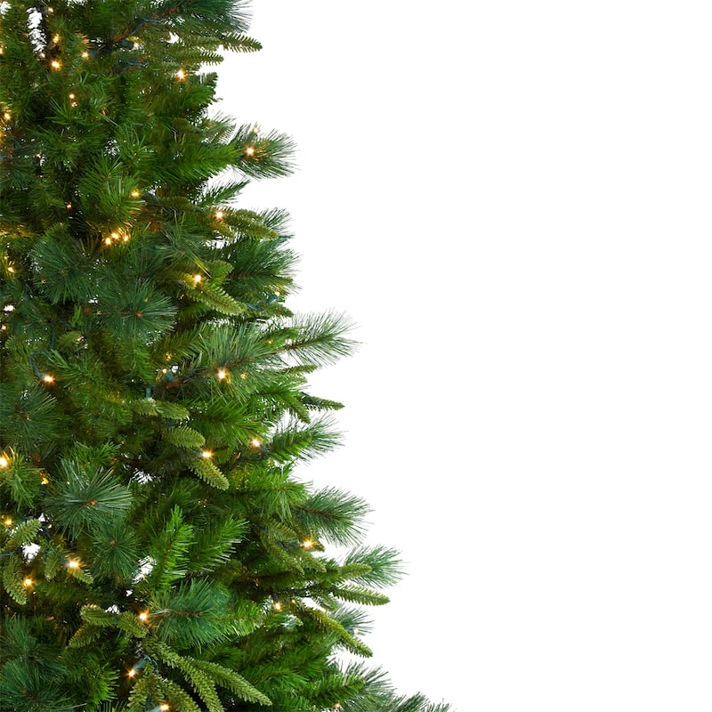 9' Full Mixed Rosemary Emerald Angel Pine Artificial Tree Clear LED - 9 Foot