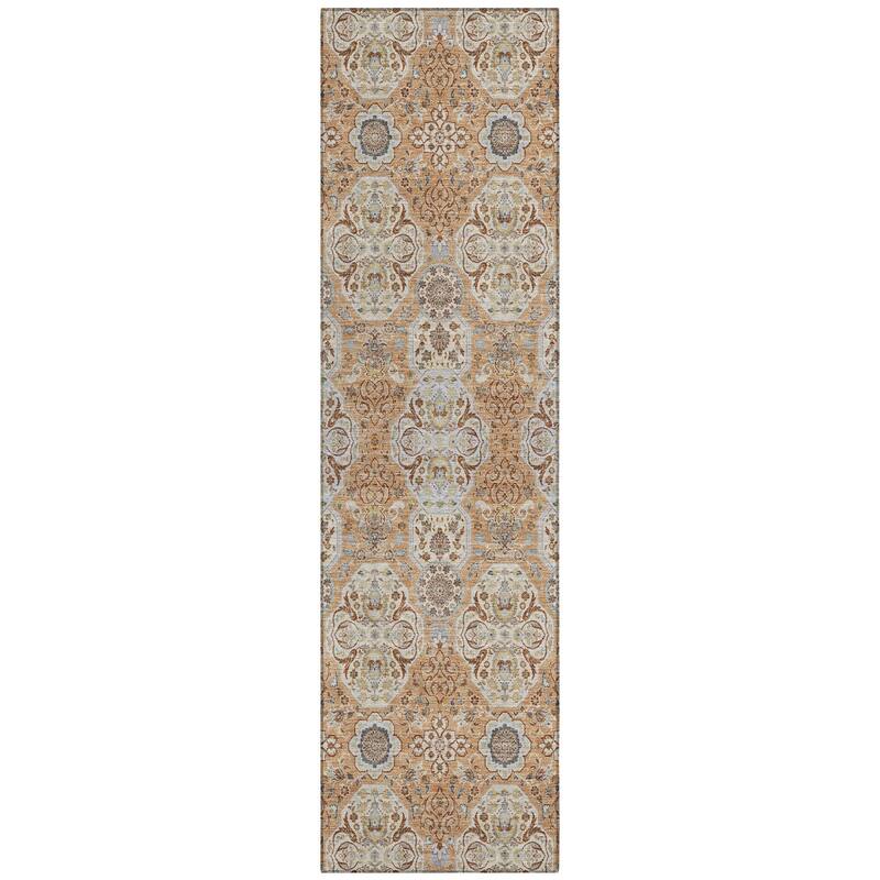 Machine Washable Indoor/ Outdoor Global Budden Chantille Rug