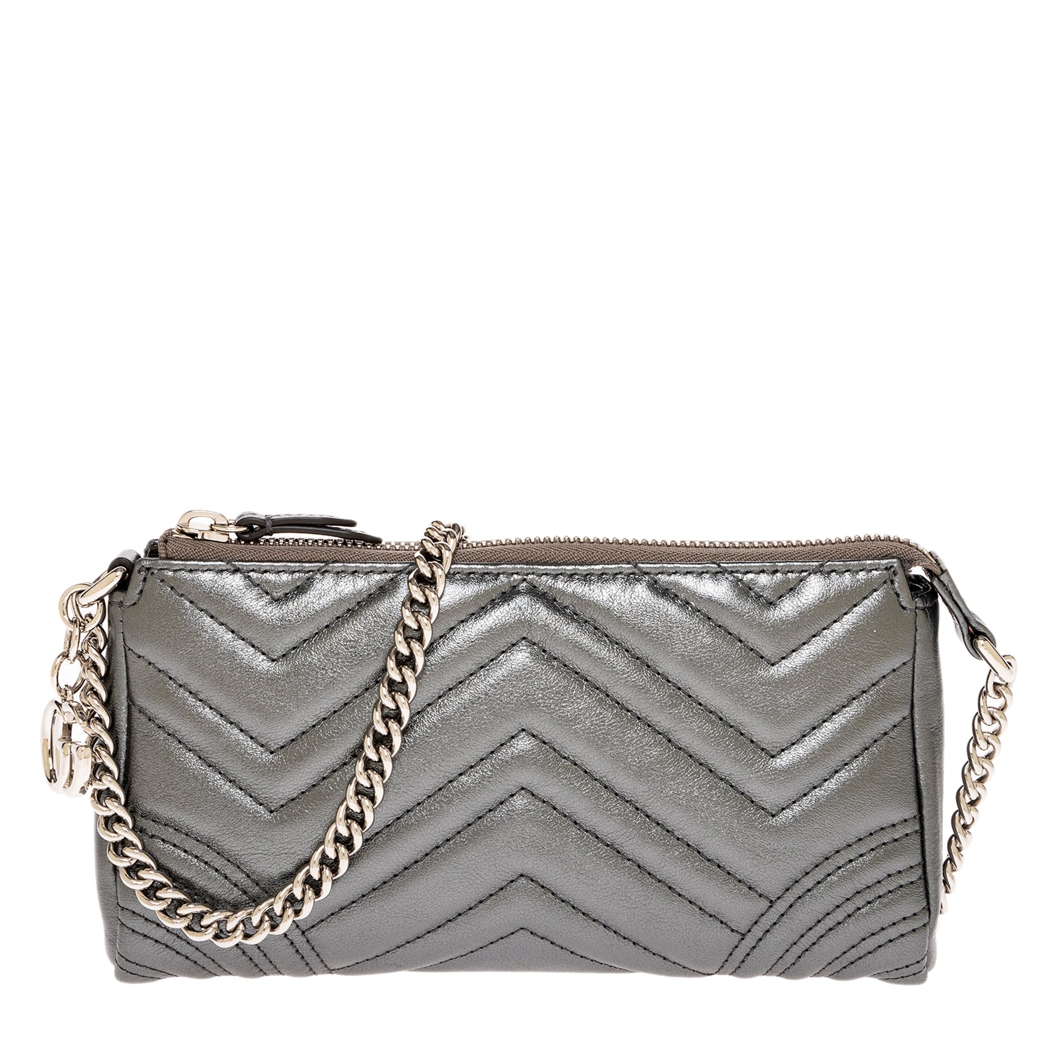 Gucci Metallic GG Marmont Small Shoulder Bag