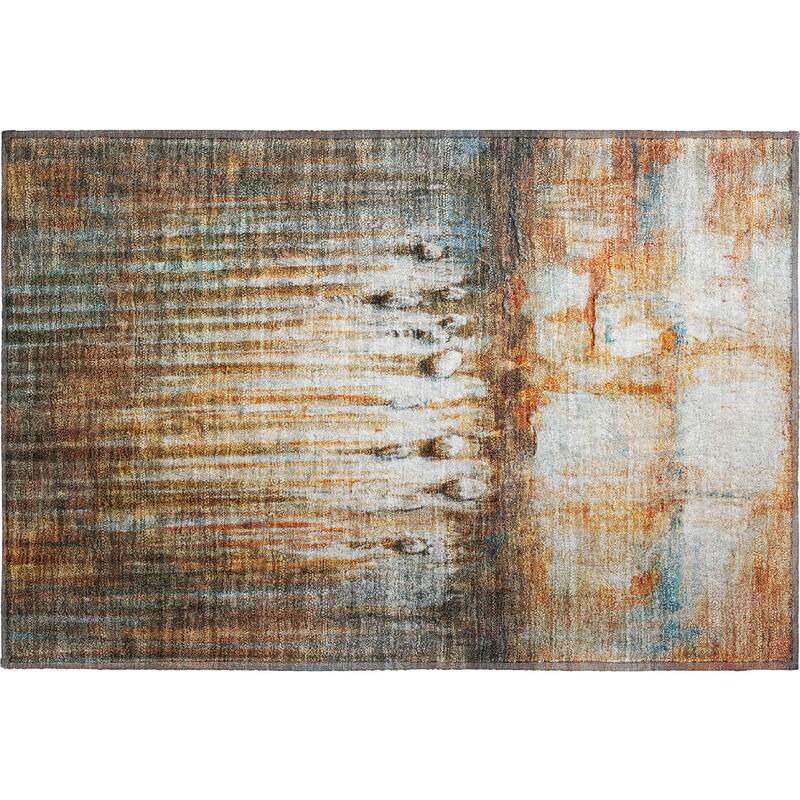 Premium Washable Super Soft Abstract Melt Mayfield Rug