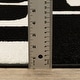 preview thumbnail 11 of 11, ROW Quinn Abstract Maze Black/ Ivory Area Rug