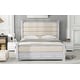 preview thumbnail 6 of 22, Queen Platform Bed with Upholstered Headboard & 2 Drawers - Antique White