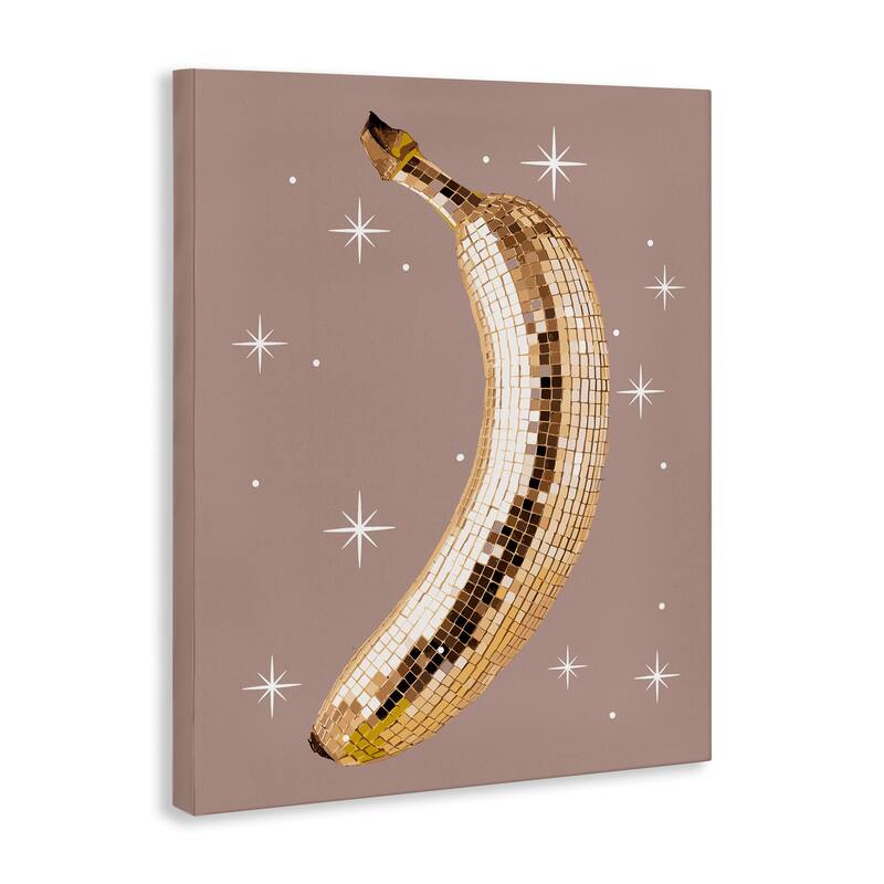 Stupell Luminous Glam Banana Canvas Wall Art Design By Lil' Rue