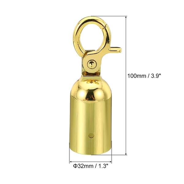 Stanchion Rope End Stopper, 2pcs Cord End Caps Barrier Rope End Cap