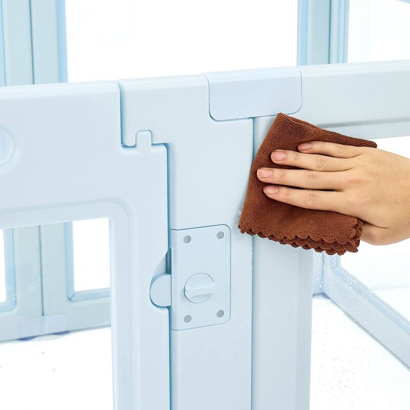 Indoor Dog Whelping Box with Door Lock and Easy Cleaning