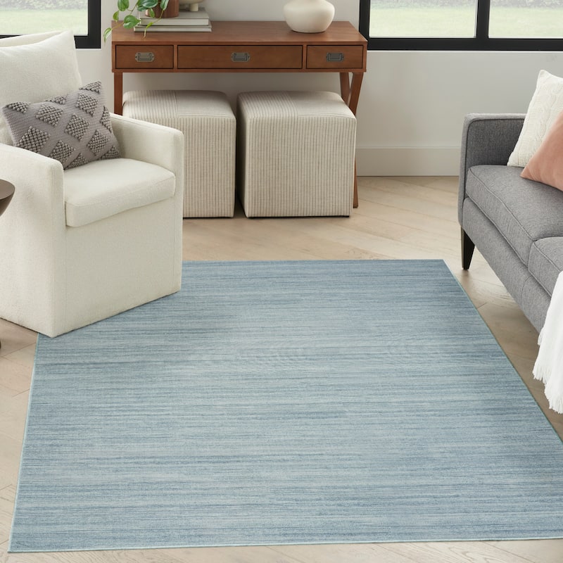 Nourison Washable Essentials Indoor Solid Area Rug
