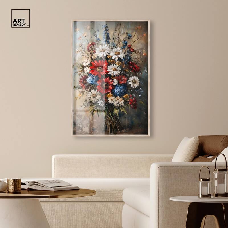 Symphony of Flowers II Shadowbox by Art Remedy