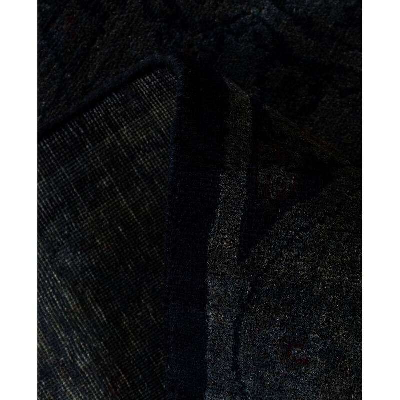 Overdyed One-of-a-Kind Hand-Knotted Area Rug - Black - 4' 5" x 7' 2"